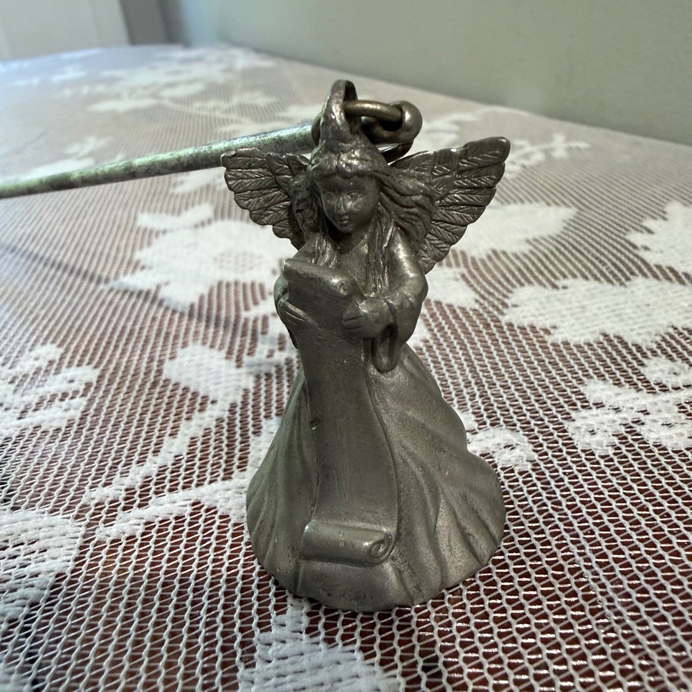 Unbranded Candle Snuffer Unisex OS Silver Good Angel Pewter Vintage Scroll